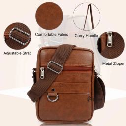 Tan Men & Women Sling Bag stylish look cross body sling bag-image-67