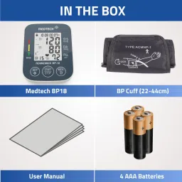 Medtech BP18 Portable Automatic Digital Blood Pressure Monitor Machine works with Type-C BP18 Bp Monitor image 5