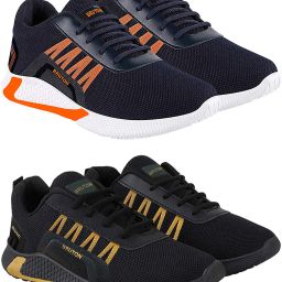 Combo Pack Of 2 Trendy & Stylish Casual Shoes Sneakers For Men-image-82