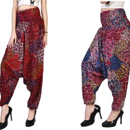 Printed Rayon Women Harem Pants-image-24