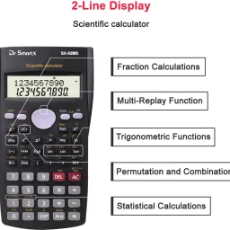 dr smartx SX- 82MS Scientific Calculator for Student & office Work 240 Functions ScientificCalculator image 3