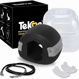 tekme Jaw exerciser for Intermediate 40-LBS define your jawline, Slim & tone your face, Look younger & healthier with Neck rope Jawline(With Accessories) Massager-21