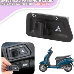 Universal Parking Hazard Indicator Switch For ACTIVA 5G Bike Electric Regulator-image-73