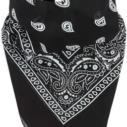 CHACKO BLACK- Unisex Bandana For All Ages ["Black"] Handkerchief-image-9