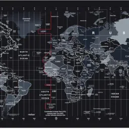 Bestor Large Extended World Map Mouse Pad Soft Gaming Desk mouse Mat for Offices & Home Non Slip Base Mousepad-image-11