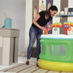 Colorful (IND*102) inflatable playpen for children with Free Pump 109 x 104 cm Inflatable Swimming Pool-45