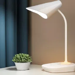 LED DESK TOUCH SWITCH , 2000 mAH BATTERY , NIGHT LAMP RECHARGEABLE TABLE LAMP LED STUDY LAMP ( 30CM , WHITE ) Study Lamp-15