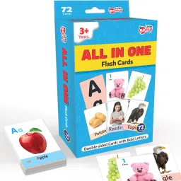 All in One Flash Cards Set for Kids - 72 Double-sided Flash cards | Learning Toy-27