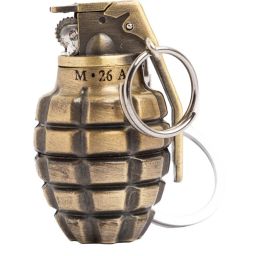 Grenade, Embossed/Dotted, Golden Visit Website www.myfirstdot.com Pocket Lighter-image-36