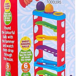 Jumbo Hammer Ball Pound Bench - Multicolor-image-51