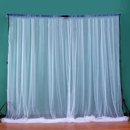 198.1 cm (7 ft) Net Semi Transparent Door Curtain (Pack Of 2)-image-40