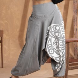 Printed Cotton Women Harem Pants-image-17