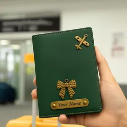 celed Men & Women Travel Green Artificial Leather Document Holder-picture-18
