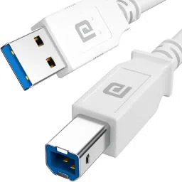 Portronics Power Cord 3 m PrintLink 3 Printer Cable with USB Type-A to USB Type-B Male Connectors, 3 Meters-23