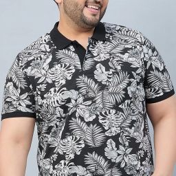 Men Printed Polo Neck Cotton Blend Multicolor T-Shirt-image-83