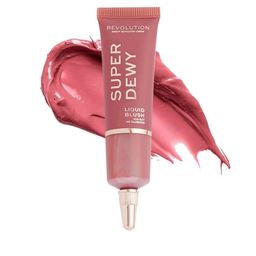 Makeup Revolution London Super Dewy Blush- You Got Me Blushing-16