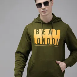 BEAT LONDON by PEPE JEANS Brand Logo Printed Hooded Sweatshirt-image-87