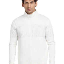Being Human Abstract Printed Mock Collar Front-Open Sweatshirt-picture-1