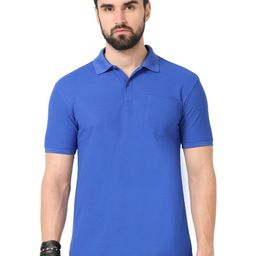ECOLINE Clothing Men Antimicrobial Solid Polo Collar T-shirt-image-73