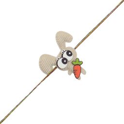 Arendelle Boys Gold-Plated Grey Bunny Rakhi-image-29
