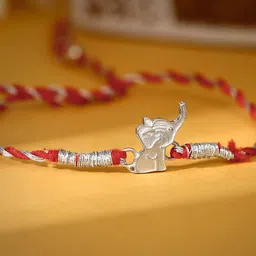 GIVA Boys 925 Silver Dumbo Thread Rakhi-52