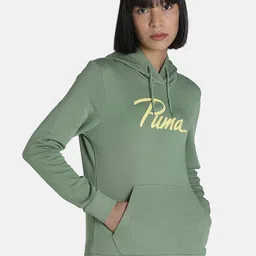 Puma Women Green Stylized Graphic Printed Regular Fit Sweatshirt-image-21