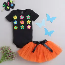 TINY MINY ME Infants Girls Embellished Top With Skirt-image-96