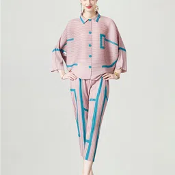 JC Collection Printed Shirt With Trousers-image-16