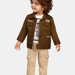 BAESD Infant Boys Printed T-shirt and Shirt With Trouser-image-28