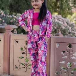 Cutiediva Girls Printed Top with Trousers-image-53