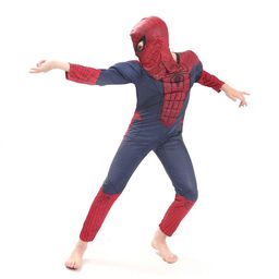 JENNA Kids Muscular Arms Halloween Spiderman Costume with Face Mask-image-77