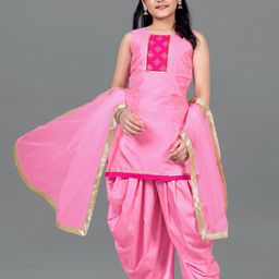 FASHION DREAM Girls Gotta Patti Kurta with Dhoti Pants & Dupatta-image-15