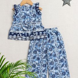 The Magic Wand Girls Printed Top with Palazzos-image-40
