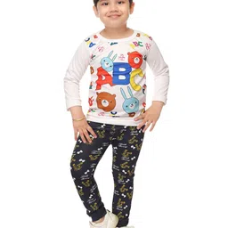 BAESD Boys Printed Pure Cotton T-shirt with Trousers-image-46