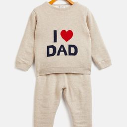 JWAAQ Unisex Kids Typography Embellished Top with Pyjamas-image-46
