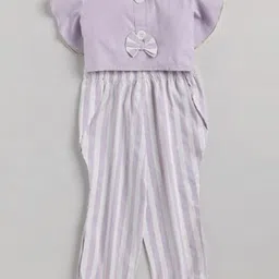 M'andy Girls Pure Cotton Top with Trousers-image-66