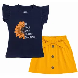 BAESD Girls Printed Top with Skirt-image-63