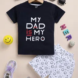Toonyport Kids Printed Pure Cotton T-shirt with Shorts-image-63