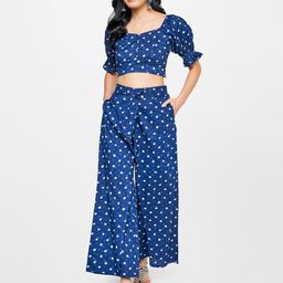Global Desi Women Geometric Printed Pure Cotton Top with Palazzo-picture-54