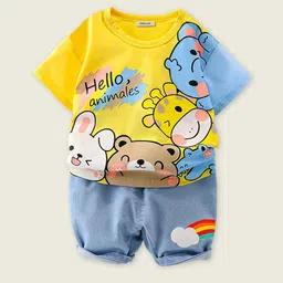 INCLUD Boys Printed T-shirt with Shorts-image-34