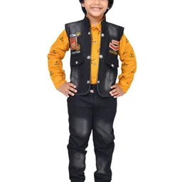 BAESD Boys Printed Shirt with Trousers-picture-10