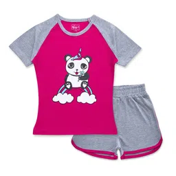 BAESD Girls Printed Top with Shorts-image-99