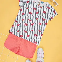 YU by Pantaloons Girls Printed T-shirt With Shorts-image-67