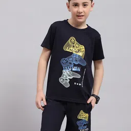 Monte Carlo Boys Printed T-Shirt With Shorts-image-65