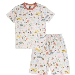 earth conscious Boys Conversational Printed Pure Cotton T-shirt With Short-image-87