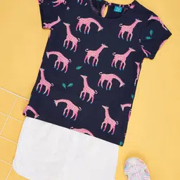 YU by Pantaloons Girls Printed Top With Shorts-image-25