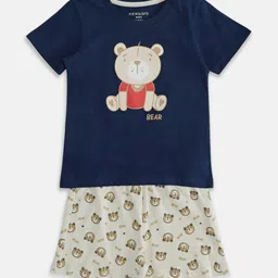 Pantaloons Baby Boys Printed Pure Cotton T-shirt With Shorts-picture-28