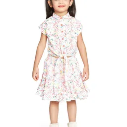 Peppermint Girls Printed Top With Skirt-image-50