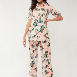 Pannkh Floral Printed Night suits-image-97