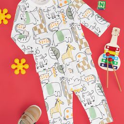 Pantaloons Baby Boys Printed Pure Cotton T-shirt With Shorts-33
